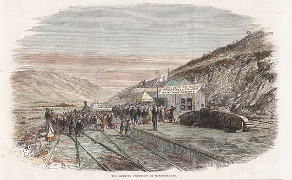 The Newtown and Machynlleth Railway North Wales  The Opening Ceremony at Machynlleth