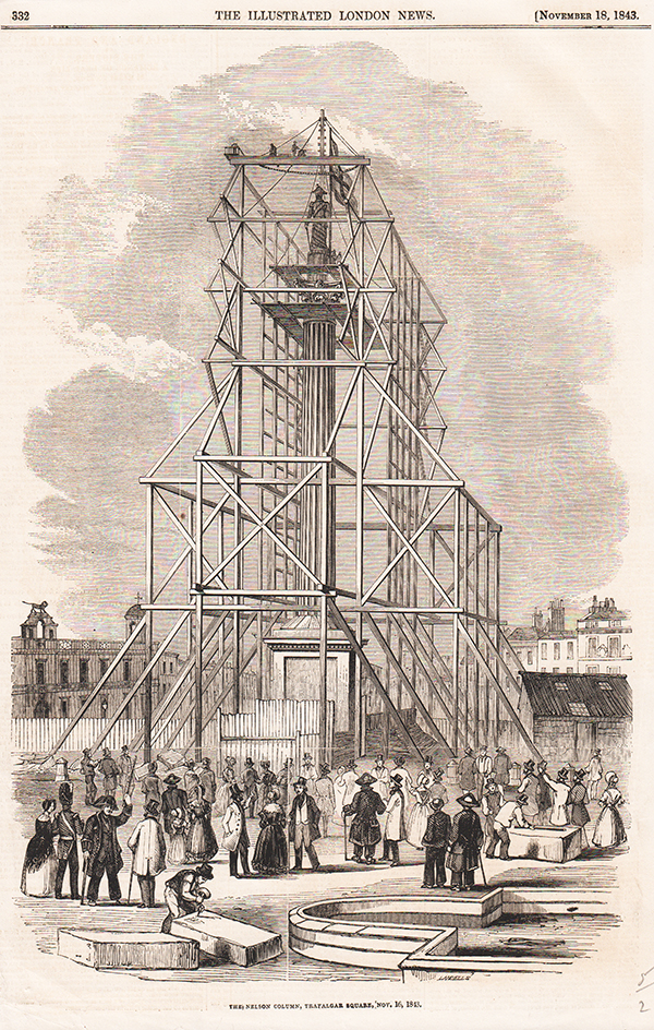 The Nelson Column Trafalgar Square Nov 16 1843
