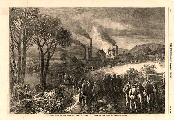 General View of the Oaks Colliery Barnsley the scene of the late disaster