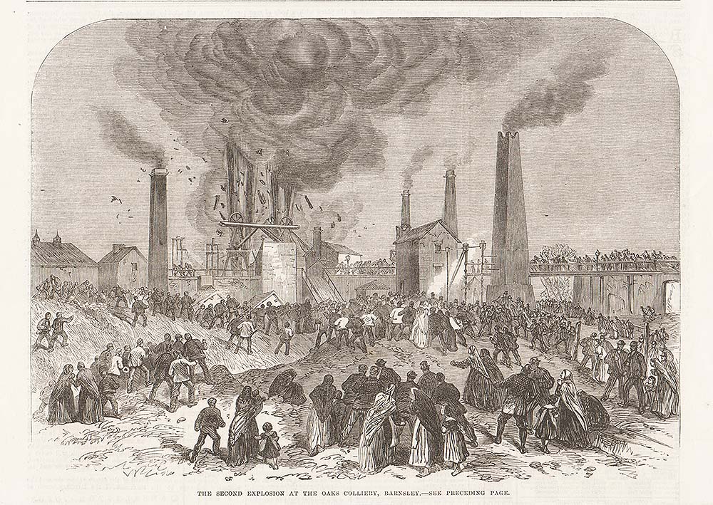 The Second explosion at the Oaks Colliery Barnsley 