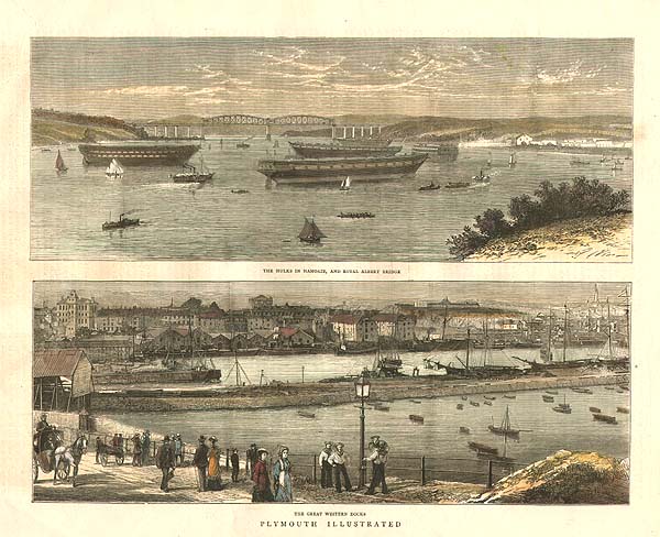 The Hulks in Hamoaze and Royal Albert Docks/ The Great Western Docks