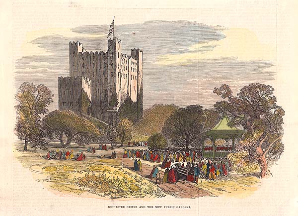 Rochester Castle and the New Public Gardens