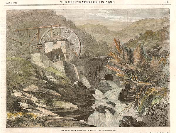 The Vigra Gold Mines North Wales  :  The Crushing Mill