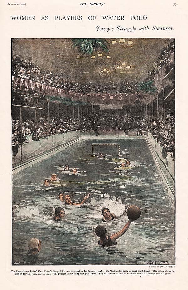 Women as Players of Water Polo  -  Jersey's struggle with Swansea.