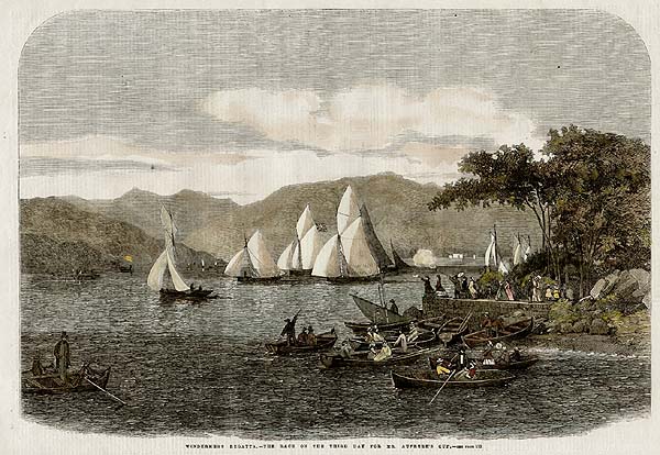 Windermere Regatta  -  The Race on the third day for Mr Aufrere's Cup