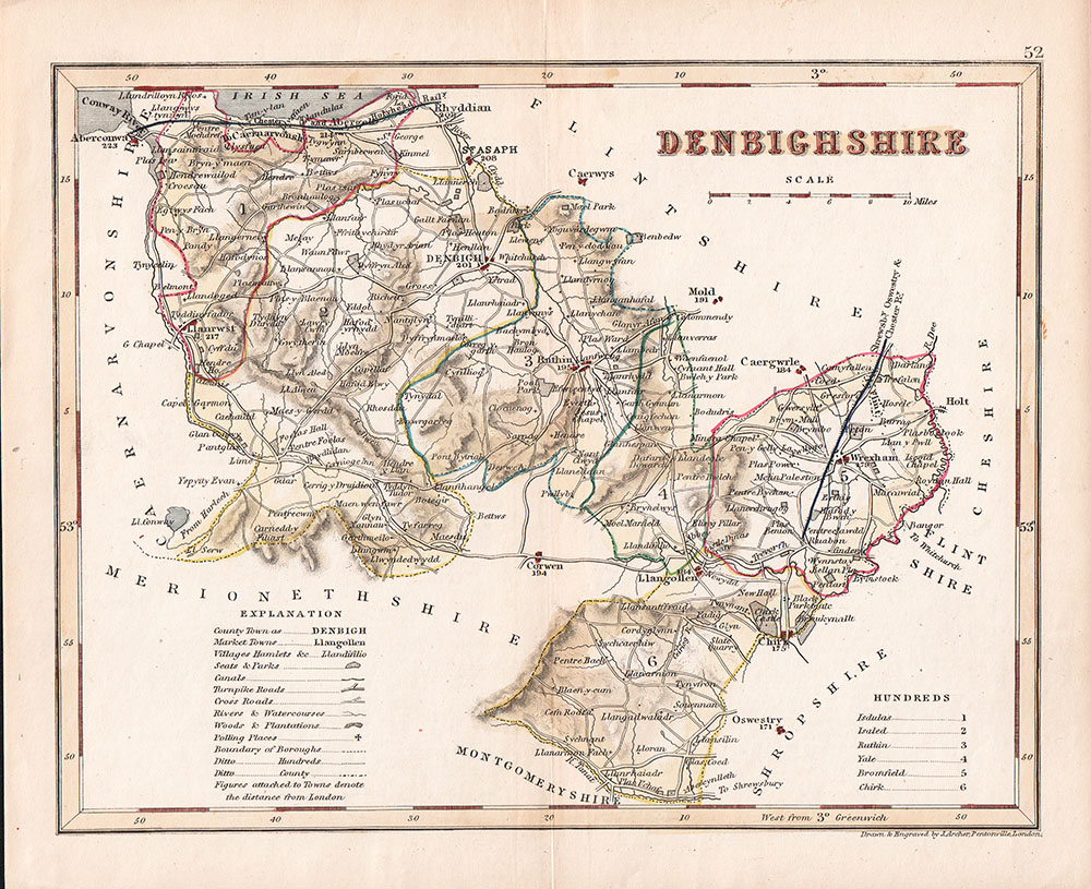 Denbighshire Maps