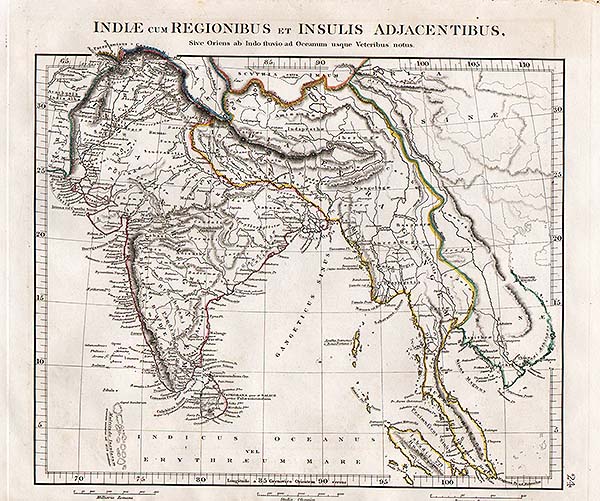 Indiae cum Regionibus et Insulis Adjacentibus  Sive Oriens ab Indo fluvio ad Oceanum usque Veteribus notus 