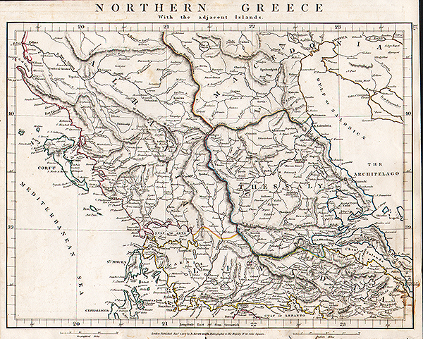 Northern Greece with the adjacent Islands  -  Aaron Arrowsmith