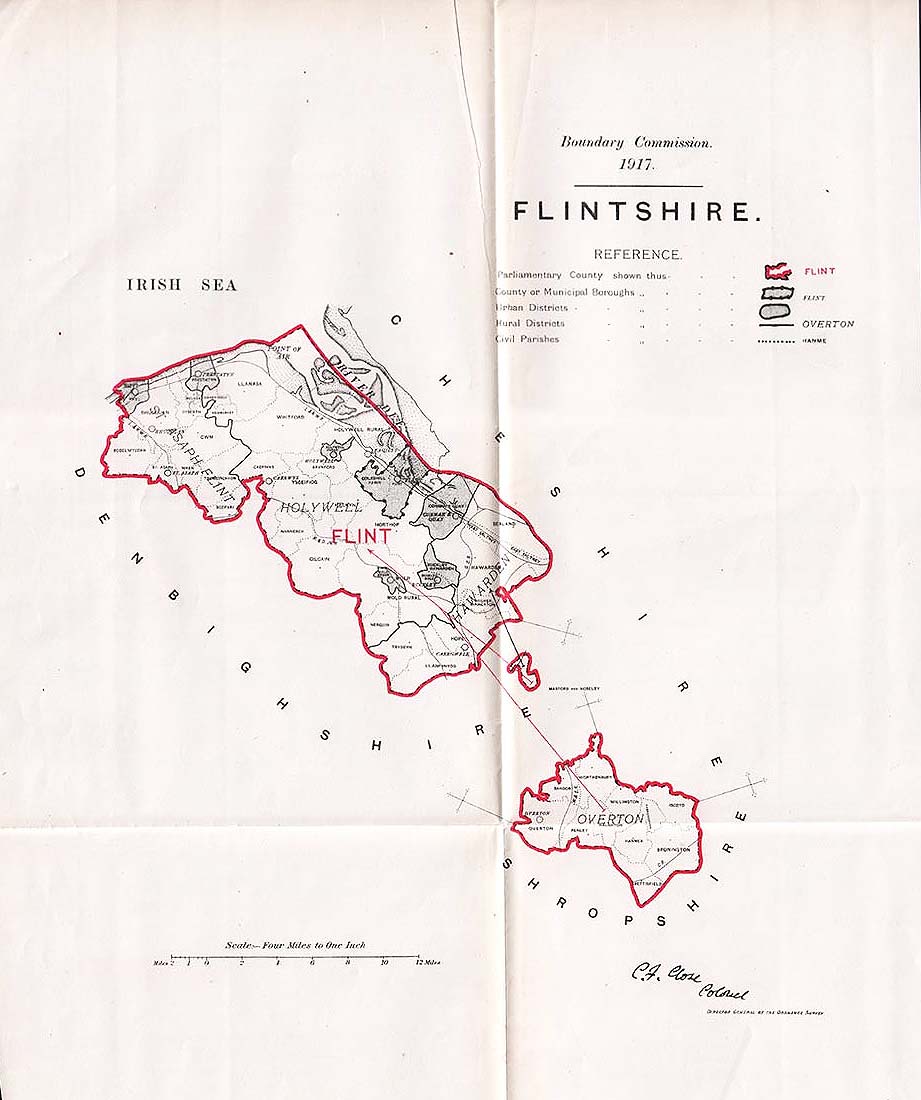 Boundary Commission 1917  -  Flintshire