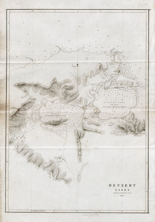 Benzert Lakessurveyed by  Commander T Graves 1845