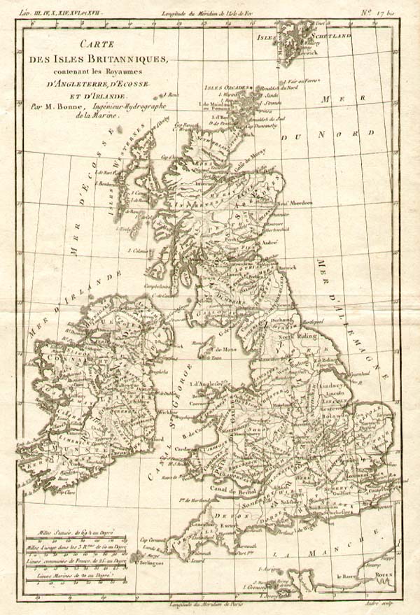 Carte des Isles Britanniques