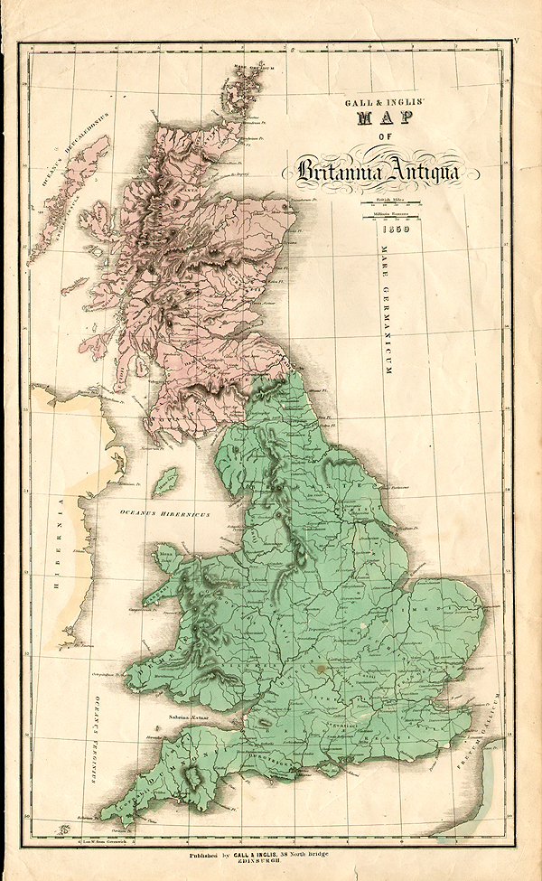 Gall & Inglis Map of Britannia Antiqua 