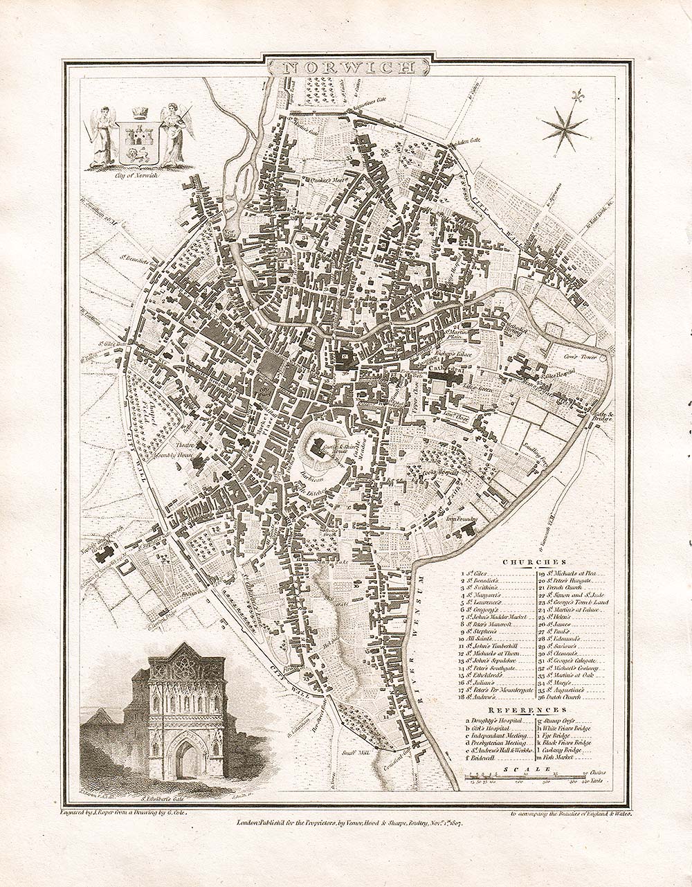 Town Plan Norwich - Cole and Roper.