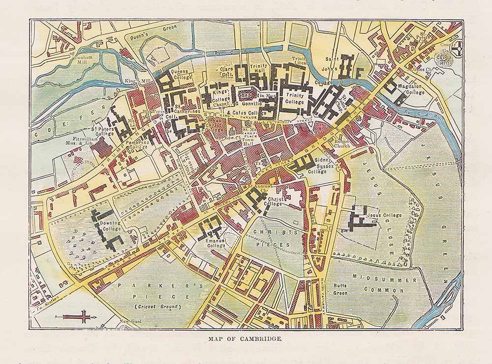 Map of Cambridge.