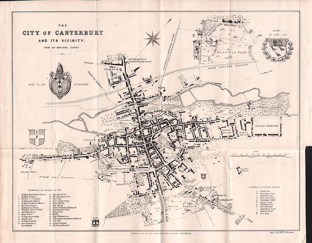 The City of Canterbury and its Vicinity from an original Survey