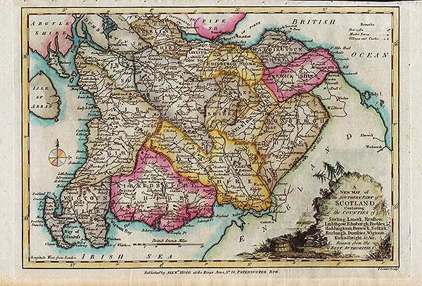 A New Map of the Southern Part of Scotland  -  Thomas Conder