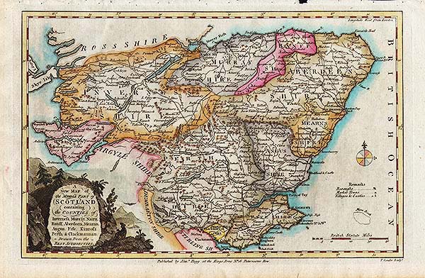 A New Map of the Middle Part of Scotland  -  Thomas Conder