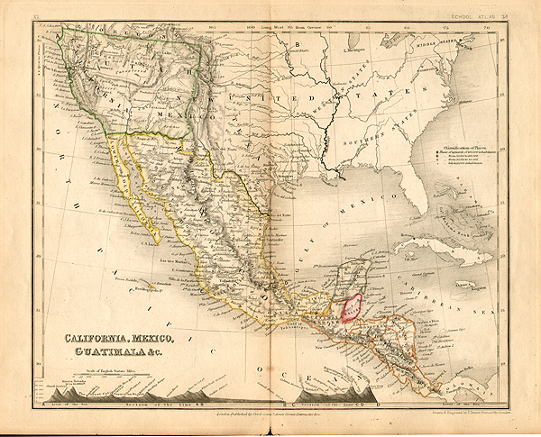 California Mexico Guatimala &c