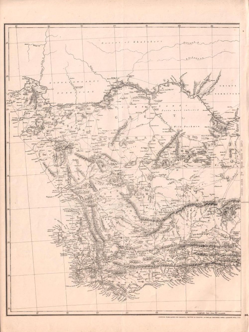 Cape of Good Hope etc  West Sheet.