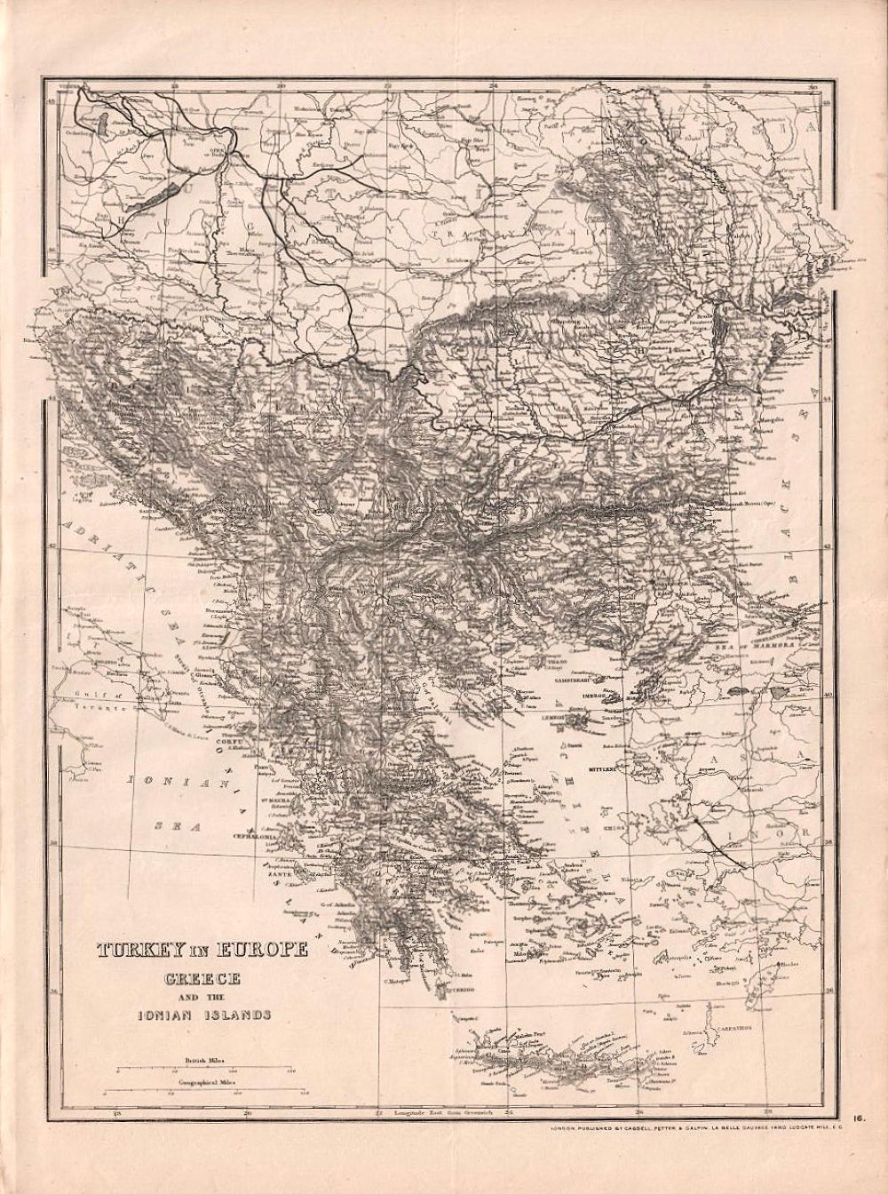 Turkey in Europe Greece and the Ionian Islands.