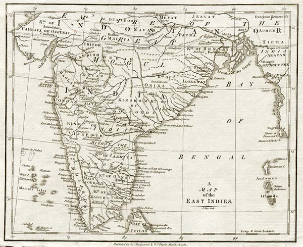 A Map of the East Indies - J Cary