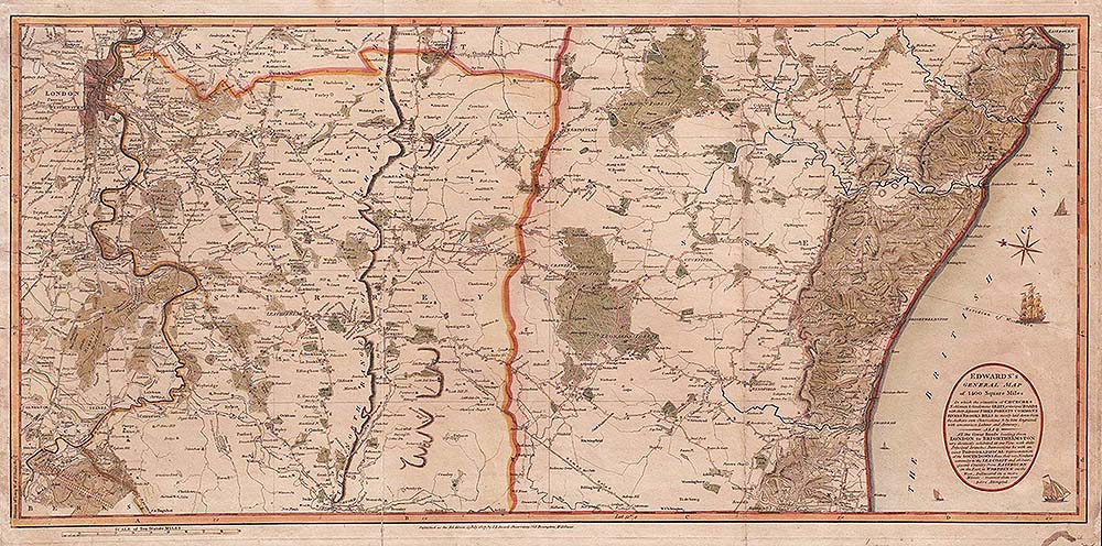 Edwards's General Map of 1400 Square Miles