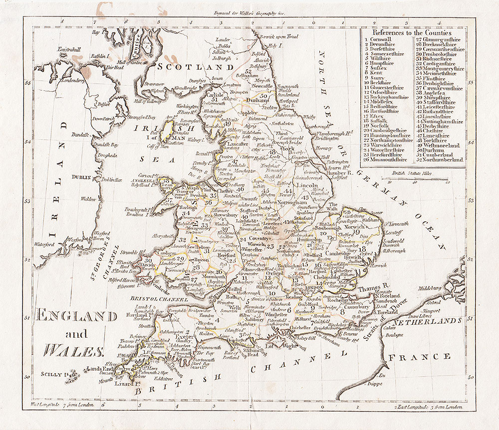 England and Wales - Walker's Geography.