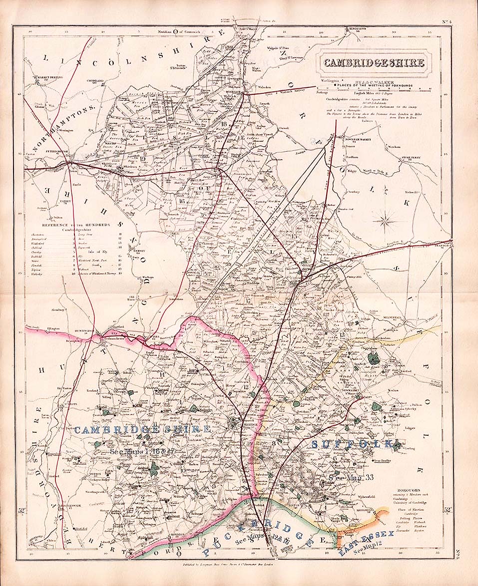 Hobson's Fox Hunting Map 