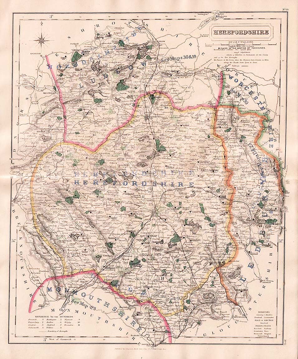 Hobson's Fox Hunting Map