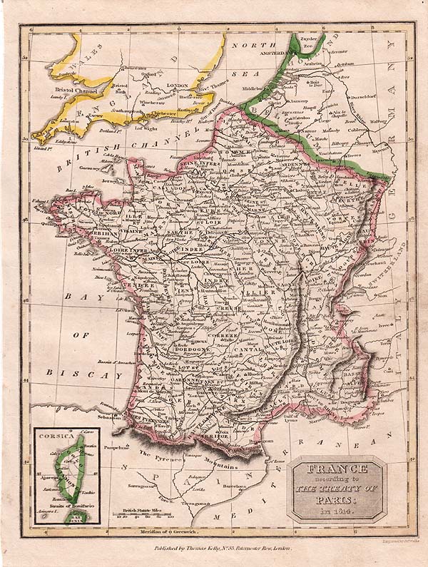 France according to 'The Treaty of Paris' in 1814
