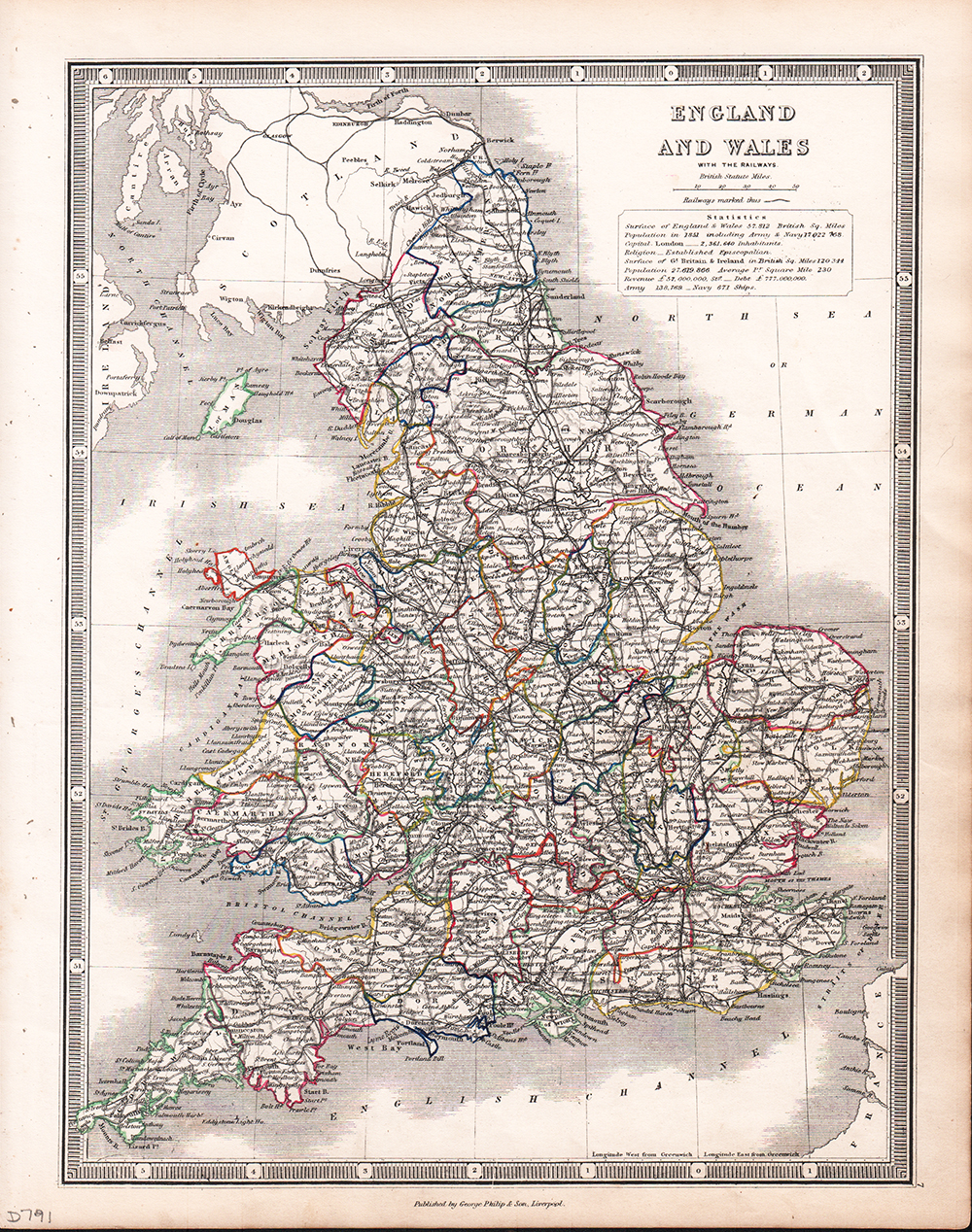 England and Wales with the Railways.