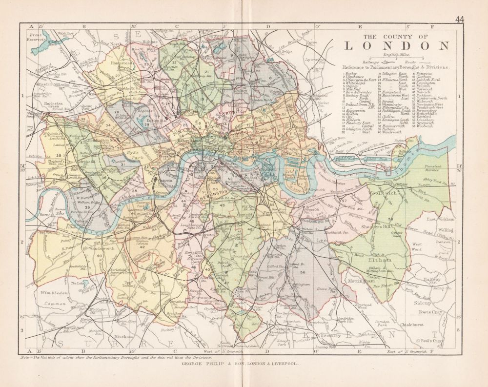 George Philip - County of London  