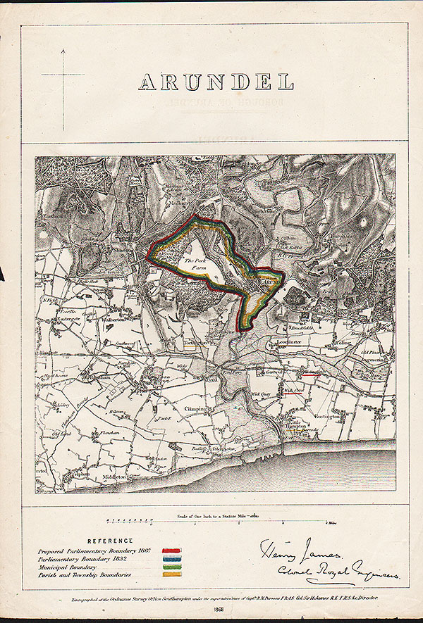 Arundel Parliamentary Boundary 1868