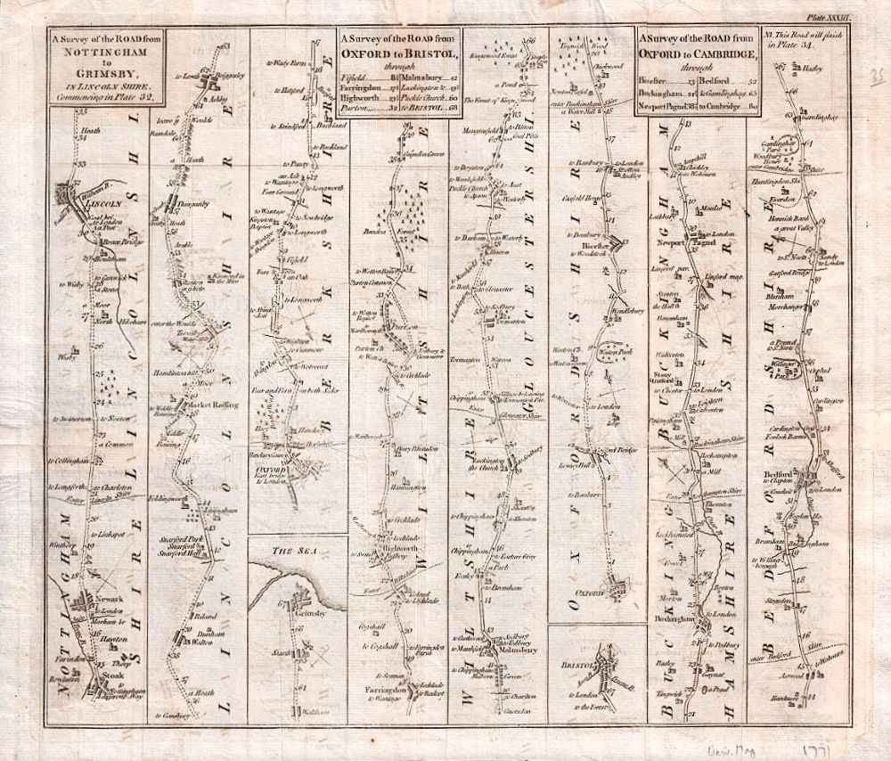 John Hinton - Nottingham to Grimsby.  Oxzford to Bristol. Oxford to Cambridge.