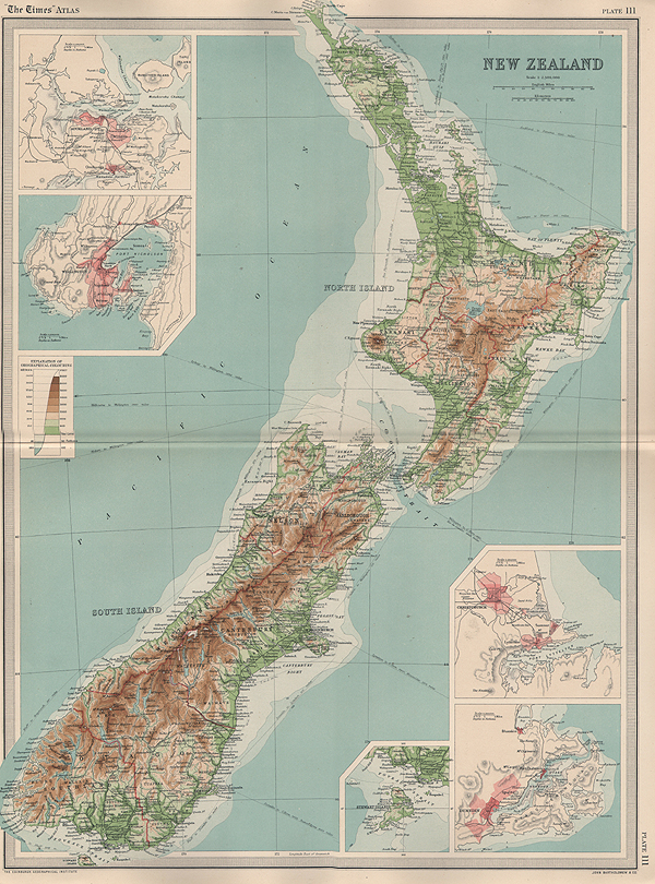 New Zealand  -  John Bartholomew & Co.