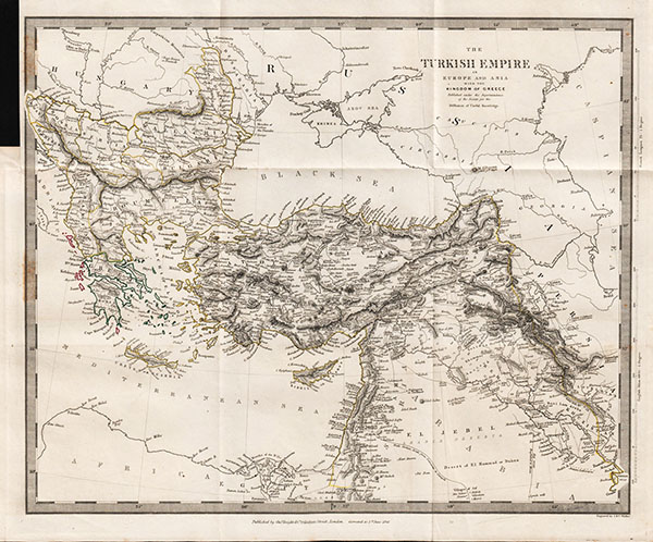 The Turkish Empire in Europe and Asia with the Kingdom of Greece