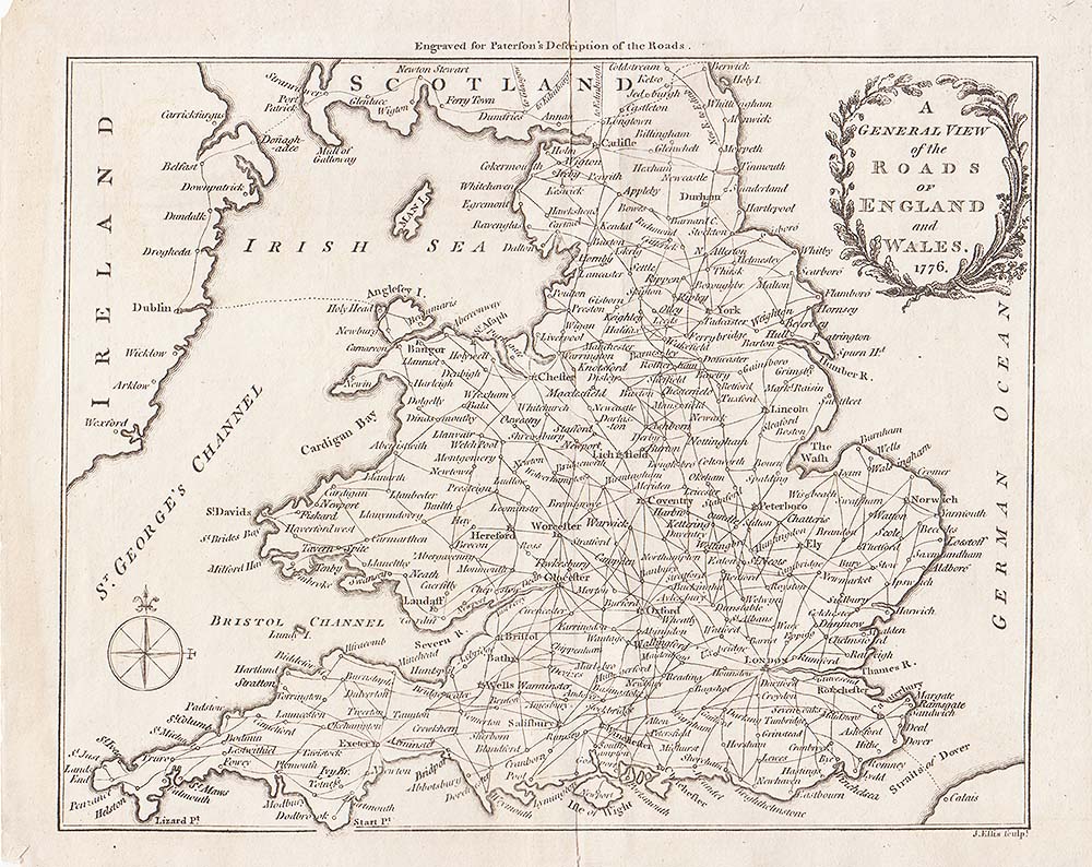 A General View of the Roads of England and Wales 1776.