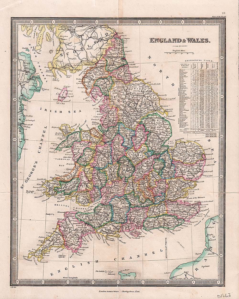 England and Wales  -  James Wyld.