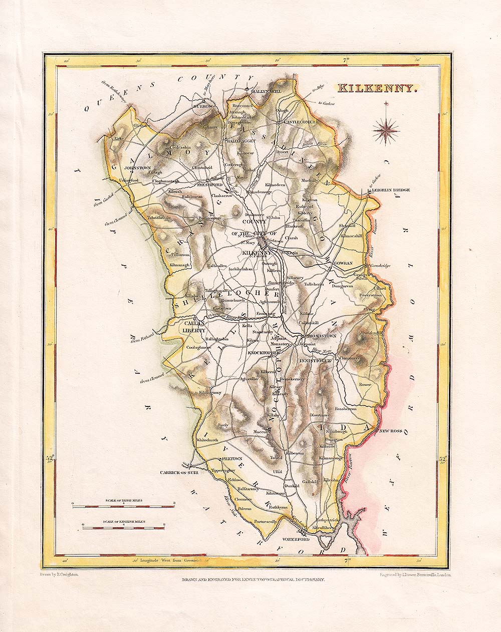 Kilkenny  -  Lewis Atlas comprising the Counties of Ireland