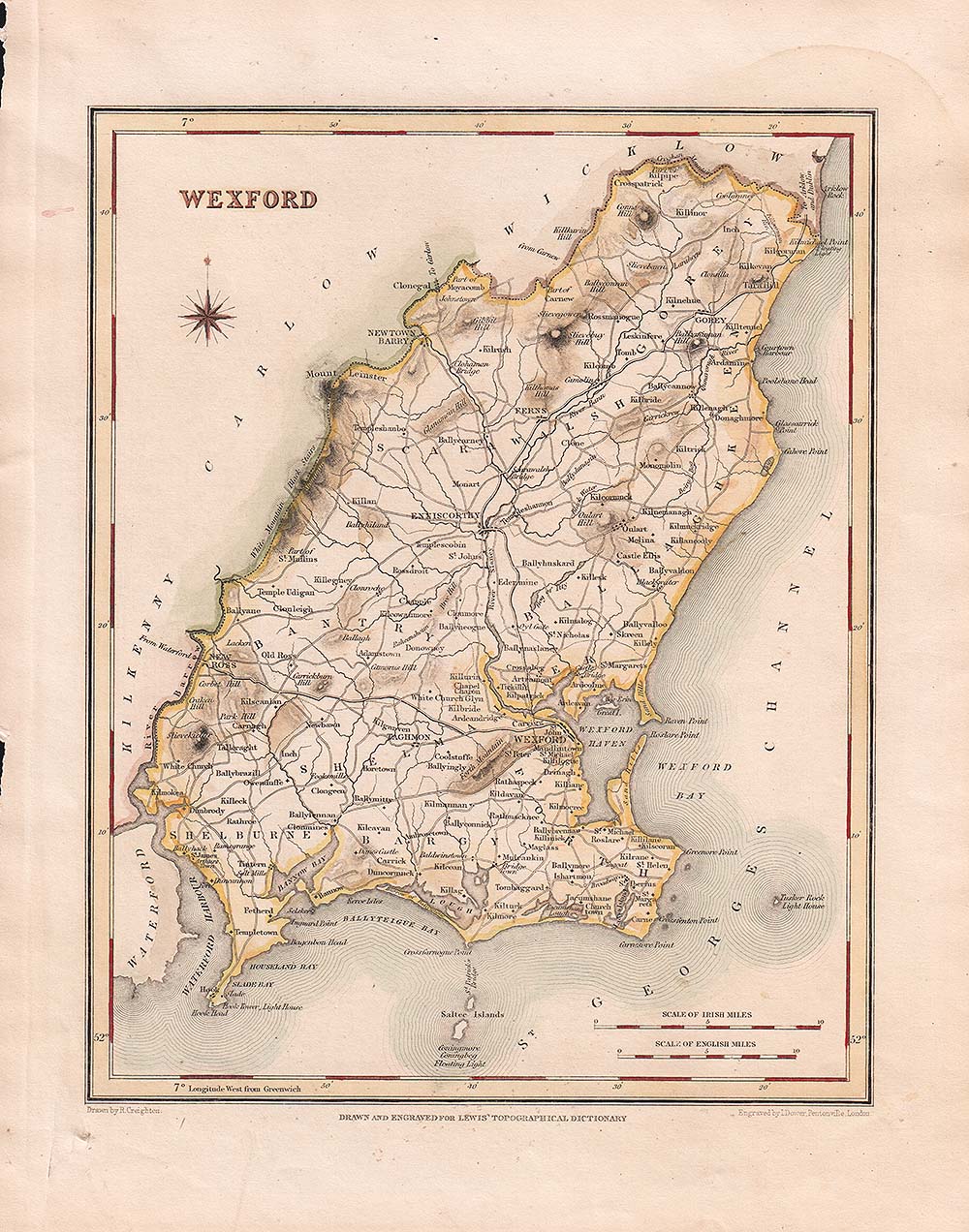 Wexford  -  Lewis Atlas comprising the Counties of Ireland