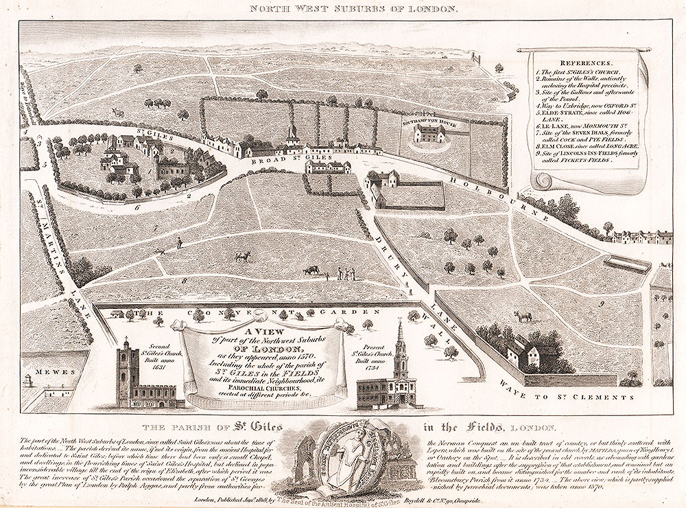 A View of part of the North West Suburbs of London as they appeared anno 1570