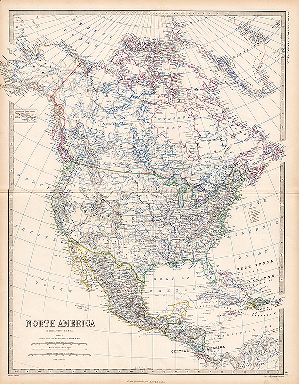 North America by Keith Johnston FRSE 