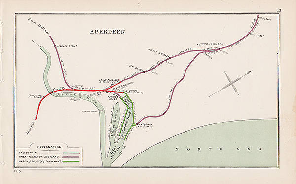 Pre Grouping railway junction around Aberdee