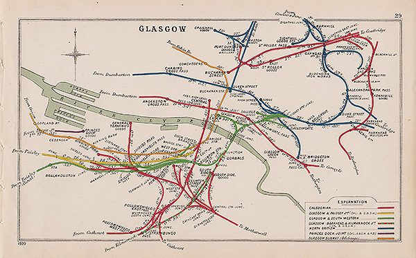 Pre Grouping railway junction around Glasgow