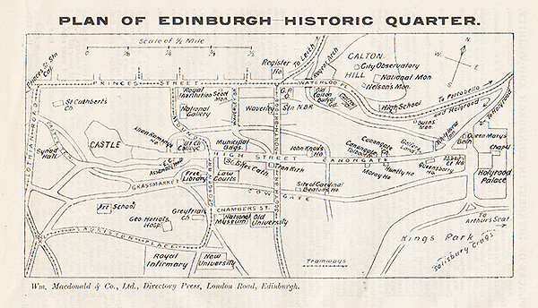 Plan of Edinburgh Historic Quarter