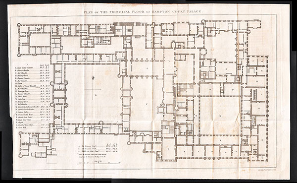 Plan of the Principal Floor of Hampton Court Palace