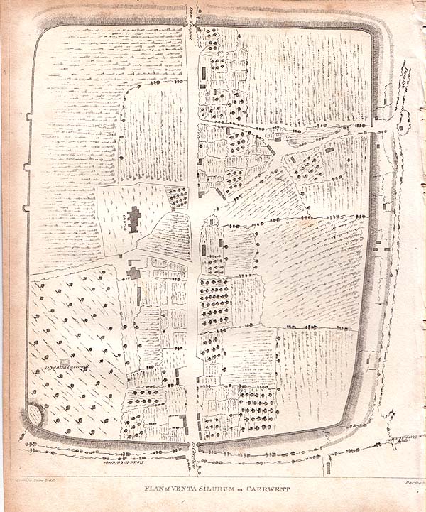 Plan of Venta Silurum or Caerwent