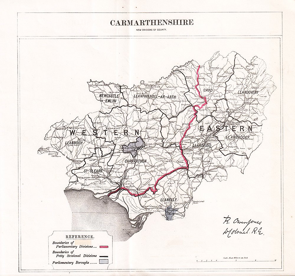 Carmarthenshire - New Division of County