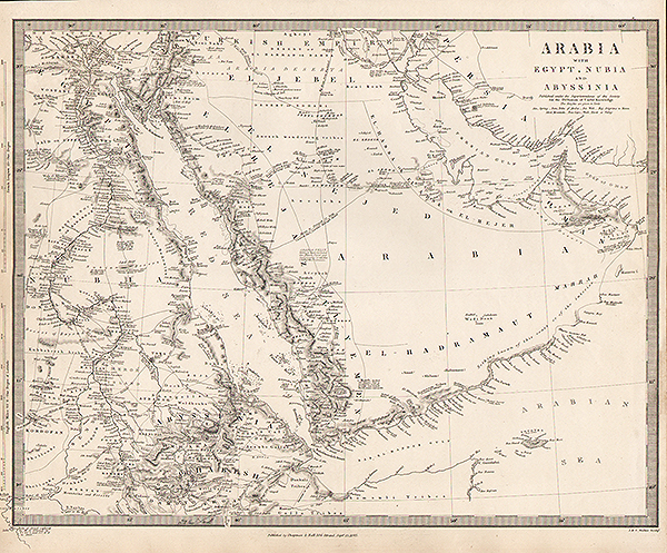Arabia with Egypt Nubia and Abyssinia  -  SDUK