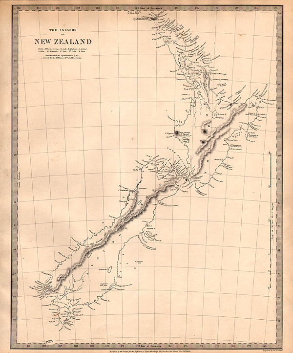 The Islands of New Zealand.   S.D.U.K.